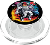 Astronaute Chicken Space Farmer Cosmic Galaxy Chicken Lover PopSockets PopGrip pour MagSafe