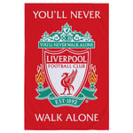 Liverpool FC You´ll Never Walk Alone filt 150cm x 100cm röd Red 150cm x 100cm