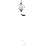 Solarlampa - GARDEN ID Royal - H91 cm - Autonomi 6-8h - Bontou on/off - Laddningsbart AAA-batteri.