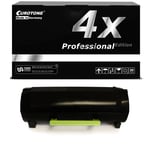 4x per Cartridge for Lexmark MS-410-dn MS-510-dn MS-310-dn MS-315-dn MS-310-d