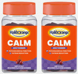 2 x HalibOrange Calm Adult Supplement. Ashwagandha Extract. 30 Gummies per Jar.