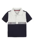 Tommy Hilfiger Baby Tape Logo Polo Shirt, Desert Sky