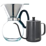 La Cafetière Pour Over 8 koppar och Vattenkokare 0,6 L Svart