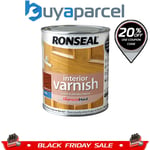 Ronseal 36824 Interior Varnish Quick Dry Satin Medium Oak 250ml RSLIVSMO250