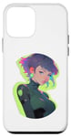 Coque pour iPhone 12 mini Cheveux courts Cyber-punk Anime & Manga Style Girl