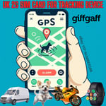 SIM Card for Phone and Tracking Tracker GPS GSM for Car Pet Personal Kids PAYG