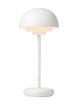 Toscana bordlampe oppladbar 5,5W IP44 - Dimbar - Hvit