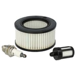 vhbw Kit de filtres à air, à carburant, bougie d'allumage compatible avec Stihl MS 261, MS 362 scie à moteur, à chaîne, tronçonneuse