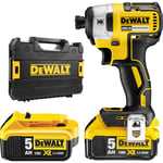 DeWalt DCF887 18V XR Cordless Brushless Impact Driver 2 x 5.0Ah