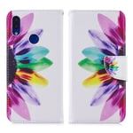 Xiaomi Wonderland Redmi Note 7 / 7S flip kuoret - Terälehdet Kuvio Monivärinen