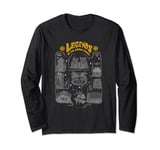 Legends of the Hidden Temple Vintage Map Locations Long Sleeve T-Shirt