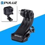 PULUZ Black Vertical Surface J-Hook Buckle Mount for GoPro/DJI Sports Cameras