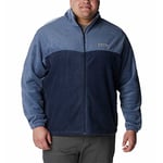 Columbia Men's Steens Mountain Full Zip 2.0 Fleece Jacket, Dark Mountain/Collegiate Navy, 62-64