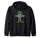 Matching Family Group The Counselor Elf Christmas Zip Hoodie