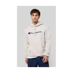 Sweatshirt - CHAMPION - 220253-ES057 - Kapuschong - Långa ärmar - Offvit