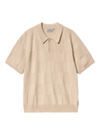 Carhartt WIP Cotton Checker Polo Shirt, Fleur De Sel