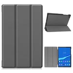 Lenovo Tab M10 FHD Plus durable tri-fold leather case - Grey
