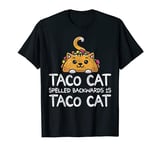 Funny Taco Cat Foodie Cat Animal Mexican Food Taco T-Shirt