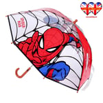 Spider-Man Transparency Umbrella ,Kids Dome Umbrella ,Officially Licensed