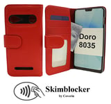 Skimblocker Plånboksfodral Doro 8035 (Röd)