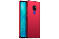 Wisetony Coque et étui téléphone mobile etui antichoque dur pour huawei mate 20 x - rouge