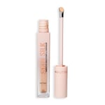 Revolution Skin Silk Radiant Serum - Illuminateur contour des yeux - Hydrate et lisse avec acide hyaluronique et squalane - Vegan & Cruelty-Free - Light Peach - 4 ml