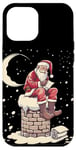 Coque pour iPhone 14 Plus Costume de Père Noël de minuit cool pour Noël