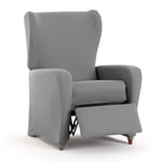 EYSA Housse de canapé bi-élastique pour Fauteuil Relax Couleur Gris Design Harlem