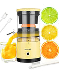 Electric Juicer Rechargeable - Citrus Juicer Machines with USB and Cleaning Brush Portable Juicer for Orange, Lemon, Grapefruit