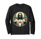 Vintage Buddy a Christ Cool Jesus With Sunglasses Religion Long Sleeve T-Shirt