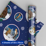 Christmas Wrapping Paper | The Gruffalo | 4 Sheets & 4 Tags | Kids Gift Wrap