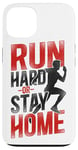 iPhone 13 Running Runner Half Marathon Vintage Run Hard Or Stay Home Case