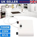 Mini Instant Electric Tankless Hot Water Heater Kitchen Bathroom Sink Tap Under