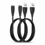 2 Pack Charger Cable For Garmin Vivoactive 3 / Fenix 5 / 5 Plus / Forerunner 245