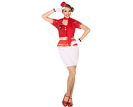 Atosa-54620 Atosa-54620-Costume-Déguisement Hôtesse De L'Air XS-S-Adulte, Femme, 54620, Rouge