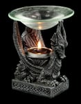 Lampe Aromatique Allongé Dragon Petit - Figurine Déco Gothic Fantasy