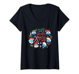 Womens The Smurfs We Wish You A Smurfy Christmas V-Neck T-Shirt