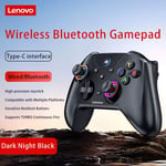 (Dual Mode musta)Lenovo Game Controller Wireless Bluetooth Gamepad S02 tukee Wired/BT/2.4G Tri-Mode Switchille, Androidille, IOS:lle, PC:lle ja Steam-peleille