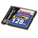 Hama Carte mémoire compactFlash 128 mo avec Port USB