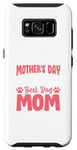Coque pour Galaxy S8 Happy Mother's Day To The World Best Dog Mom Fur Baby
