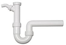 Dallmer 22438 3 Siphon d'évier, Plastique Blanc, 1 1/2 Zoll x 50 mm