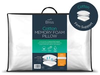 Snuggledown Bliss Cotton Touch Memory Foam Firm Pillow