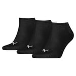 Puma - PUMA UNISEX SNEAKER PLAIN 3P -Lot de 3 - Chaussettes de sport - Homme - Noir - 43/46