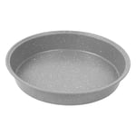 Salter BW02777G Marblestone Round Cake Tin – 24cm Non-Stick Baking Pan, Lightweight & Durable Carbon Steel, Bake Cakes, Sponges, Pies & Cheesecake, Oven Safe Up To 220°C, Easy Clean, Solid Fixed Base