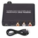 Convertisseur Audio Dac 192khz Fibre Vers Canal De Retour Audio Convertisseur Hifi Hd Pour Pc Cd Dvd