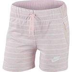 NIKE Kids Shorts Pe Girls Shorts - Pink Foam/White/Pink Foam/Wh, Small
