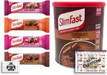 AETN Creations Slim Fast Bundle Chocolate Flavoured Shake Mix with 4 X Meal Repl