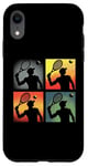 Coque pour iPhone XR Joueur de tennis Pop Art - Amateur de tennis vintage