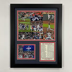Legends Never Die, Inc. Atlanta Braves | Champions du monde 2021 | Collage photo encadrée (mosaïque) 30,5 x 38,1 cm