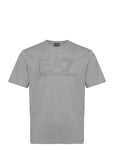 T-Shirt Tops T-shirts Short-sleeved Grey EA7